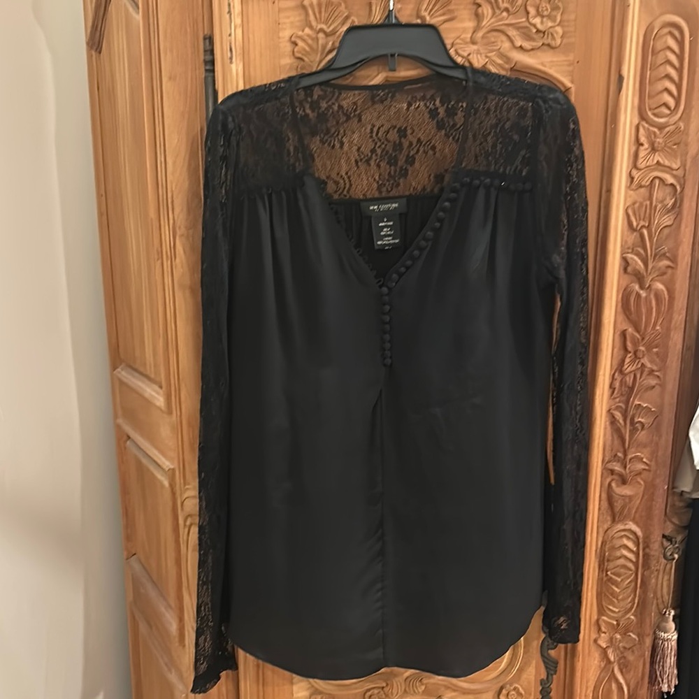 MM Couture Black Lace Blouse